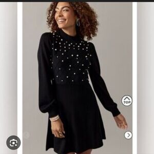 $3❗️   Pearl Black Sweater Dress